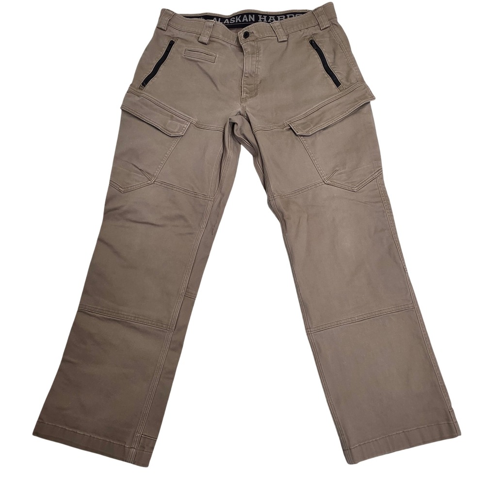 Duluth Alaskan Hardgear Pants 38x30 Mens Relaxed Fit Cargo Work‎ Utility Tan